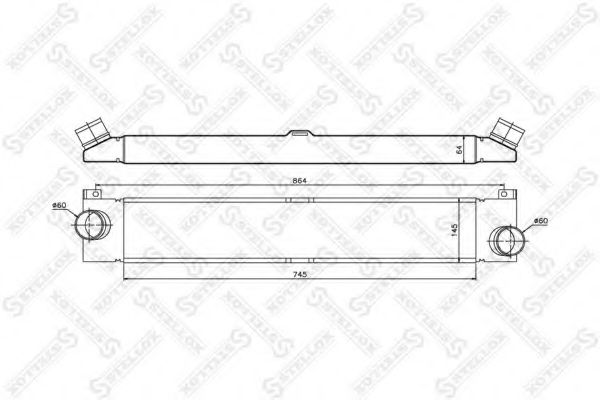 Интеркулер STELLOX 10-40174-SX