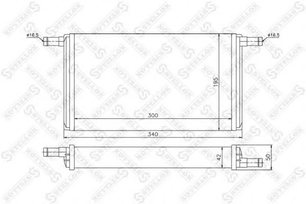 Теплообменник, отопление салона STELLOX 10-35064-SX