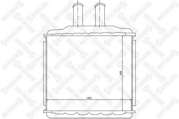 Теплообменник, отопление салона STELLOX 10-35105-SX