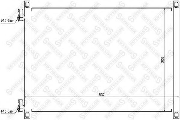 Конденсатор, кондиционер STELLOX 10-45091-SX