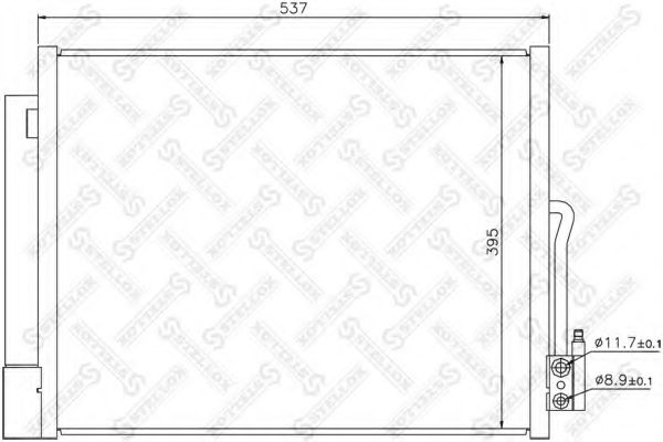 Конденсатор, кондиционер STELLOX 10-45668-SX