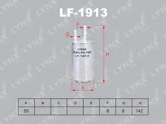 Топливный фильтр LYNXauto LF-1913