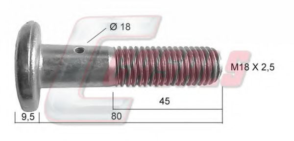 Болт крепления колеса CASALS 21128