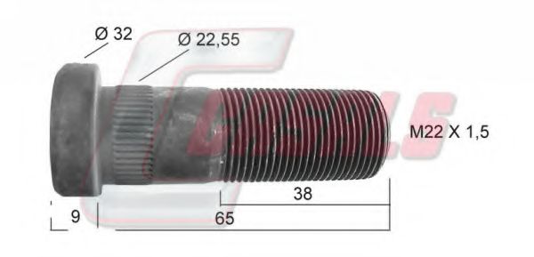 Болт крепления колеса CASALS 21208