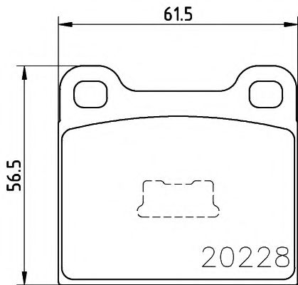 Комплект тормозных колодок, дисковый тормоз HELLA PAGID 8DB 355 006-531