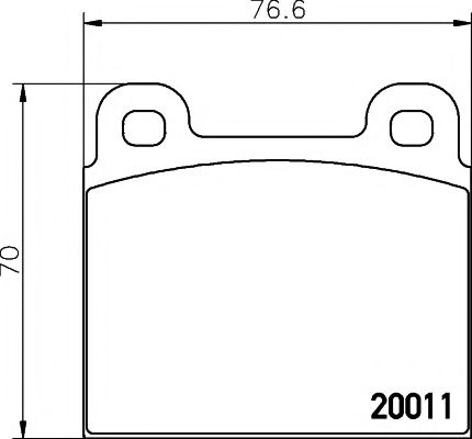 Комплект тормозных колодок, дисковый тормоз HELLA PAGID 8DB 355 017-451