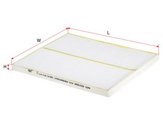 Фильтр, воздух во внутренном пространстве SAKURA  Automotive CA-8901