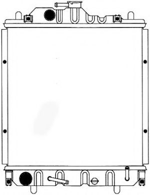 Радиатор, охлаждение двигателя SAKURA  Automotive 1081-0217