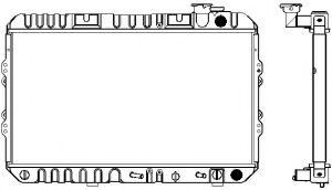 Радиатор, охлаждение двигателя SAKURA  Automotive 1211-0204