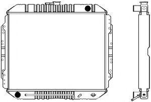 Радиатор, охлаждение двигателя SAKURA  Automotive 1241-0205