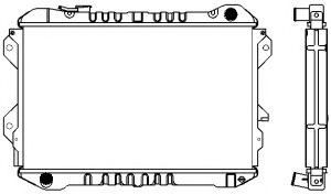 Радиатор, охлаждение двигателя SAKURA  Automotive 1301-0231