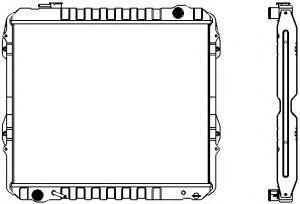 Радиатор, охлаждение двигателя SAKURA  Automotive 1461-0245
