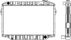 Радиатор, охлаждение двигателя SAKURA  Automotive 1461-0332