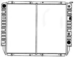 Радиатор, охлаждение двигателя SAKURA  Automotive 1481-0209
