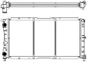 Радиатор, охлаждение двигателя SAKURA  Automotive 2152-1001
