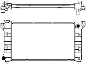 Радиатор, охлаждение двигателя SAKURA  Automotive 3091-1010