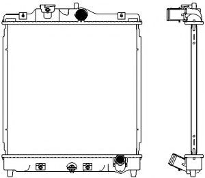 Радиатор, охлаждение двигателя SAKURA  Automotive 3211-1046