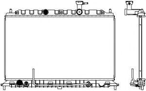 Радиатор, охлаждение двигателя SAKURA  Automotive 3451-1004