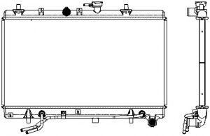 Радиатор, охлаждение двигателя SAKURA  Automotive 3451-1005