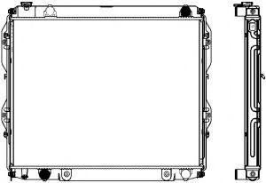 Радиатор, охлаждение двигателя SAKURA  Automotive 3461-1020