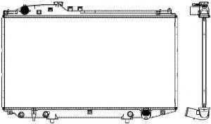 Радиатор, охлаждение двигателя SAKURA  Automotive 3461-1043
