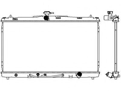 Радиатор, охлаждение двигателя SAKURA  Automotive 3461-8540