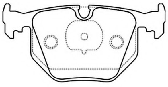 Комплект тормозных колодок, дисковый тормоз ASVA AKD-1045