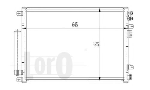 Конденсатор, кондиционер LORO 008-016-0009