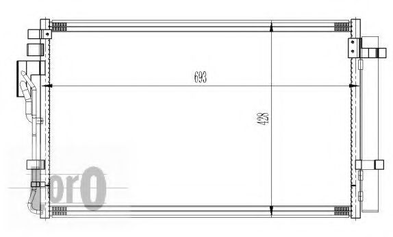 Конденсатор, кондиционер LORO 019-016-0029