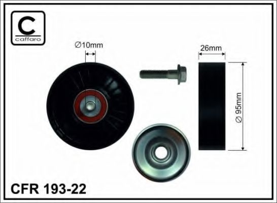 Паразитный / ведущий ролик, поликлиновой ремень CAFFARO 19322