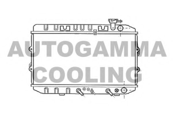 Радиатор, охлаждение двигателя AUTOGAMMA 102110