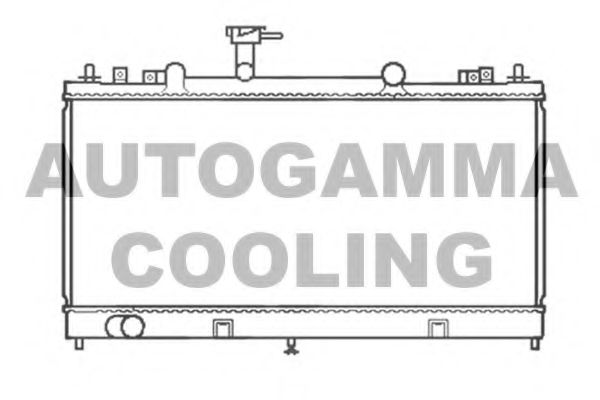 Радиатор, охлаждение двигателя AUTOGAMMA 103442