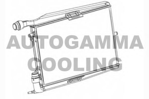 Радиатор, охлаждение двигателя AUTOGAMMA 104370