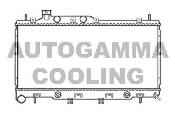 Радиатор, охлаждение двигателя AUTOGAMMA 105055