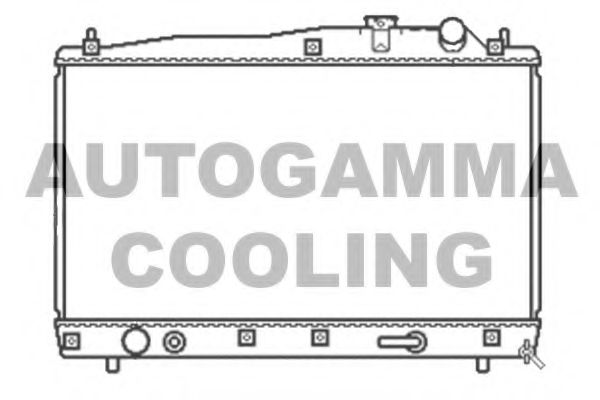Радиатор, охлаждение двигателя AUTOGAMMA 105060