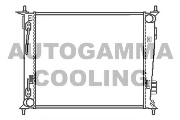 Радиатор, охлаждение двигателя AUTOGAMMA 105533