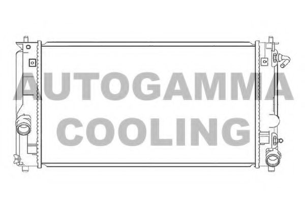 Радиатор, охлаждение двигателя AUTOGAMMA 105766