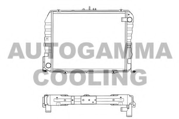 Радиатор, охлаждение двигателя AUTOGAMMA 105817