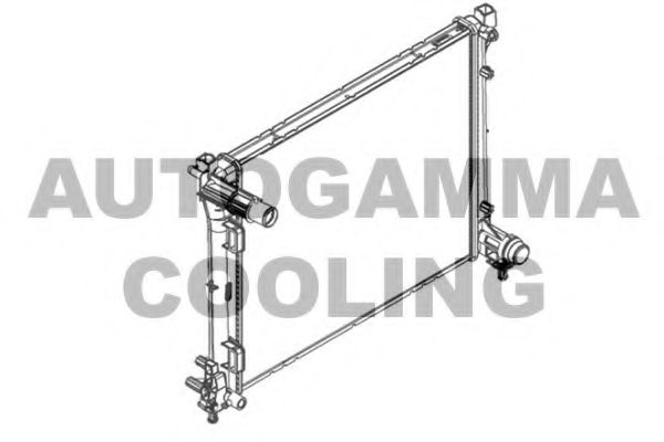 Радиатор, охлаждение двигателя AUTOGAMMA 107099