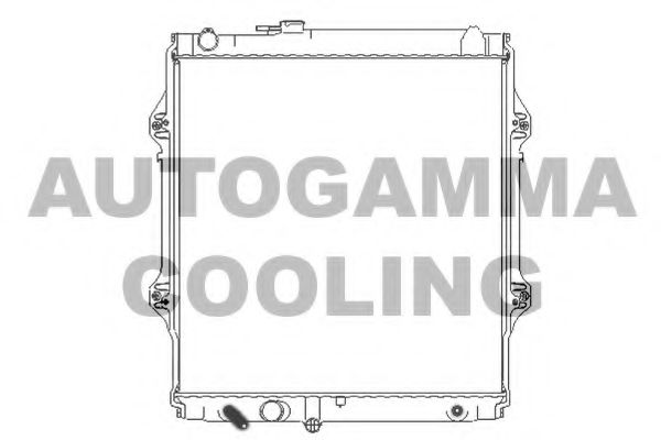 Радиатор, охлаждение двигателя AUTOGAMMA 107192