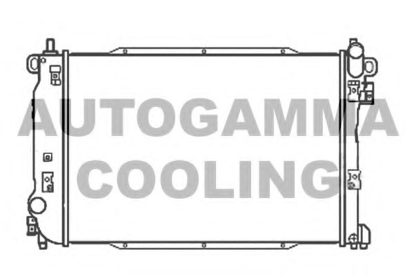 Радиатор, охлаждение двигателя AUTOGAMMA 107204
