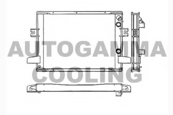 Радиатор, охлаждение двигателя AUTOGAMMA 400760