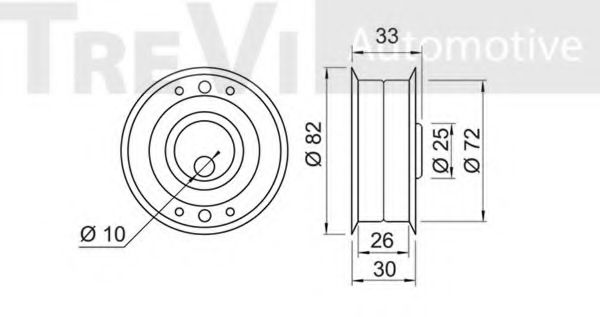 Натяжной ролик, ремень ГРМ FEBI BILSTEIN 3600