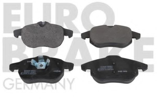 Комплект тормозных колодок, дисковый тормоз EUROBRAKE 5502223628