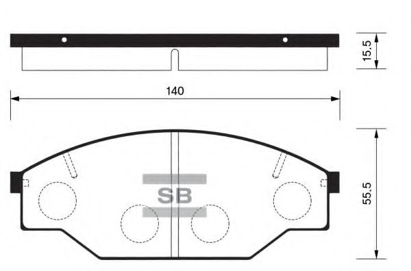 Комплект тормозных колодок, дисковый тормоз FI.BA FBP1121