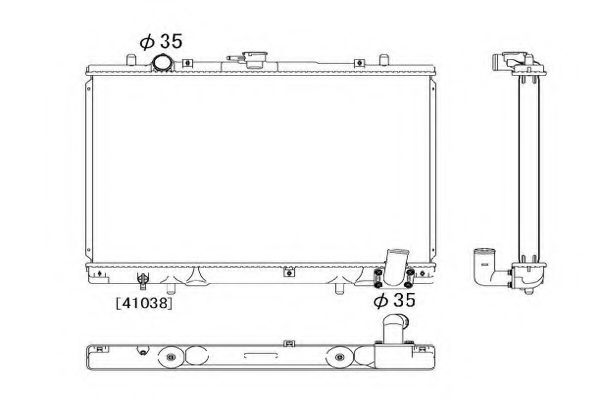 Радиатор, охлаждение двигателя 4SEASONS 119071