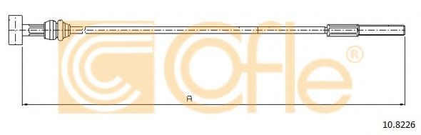 Трос, стояночная тормозная система COFLE 10.8226