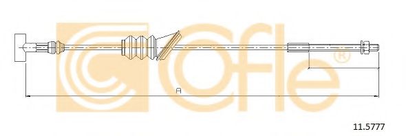 Трос, стояночная тормозная система COFLE 11.5777