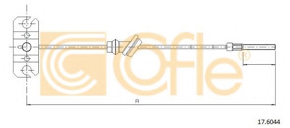 Трос, стояночная тормозная система COFLE 17.6044