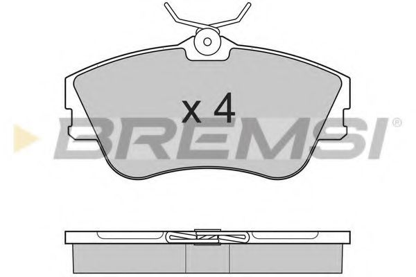 Комплект тормозных колодок, дисковый тормоз BREMSI BP2625